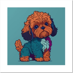 Cavapoo Portrait Posters and Art